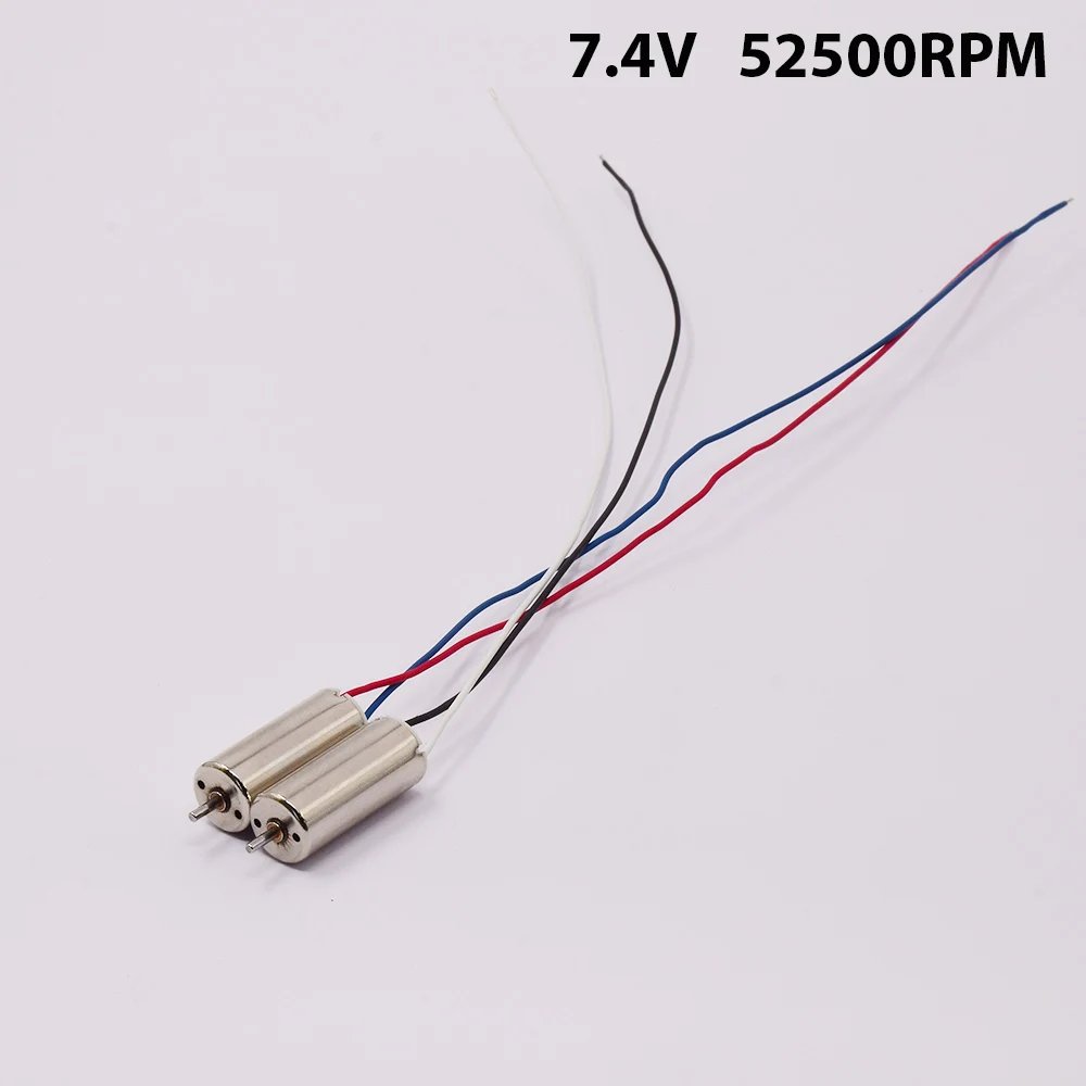 2PC Micro 8.6mm*20mm 8520 CW CCW Coreless Motor 1.2mm shaft 2S 7.4V High Speed Engine For Toy Aircraft RC Drone Quadcopter