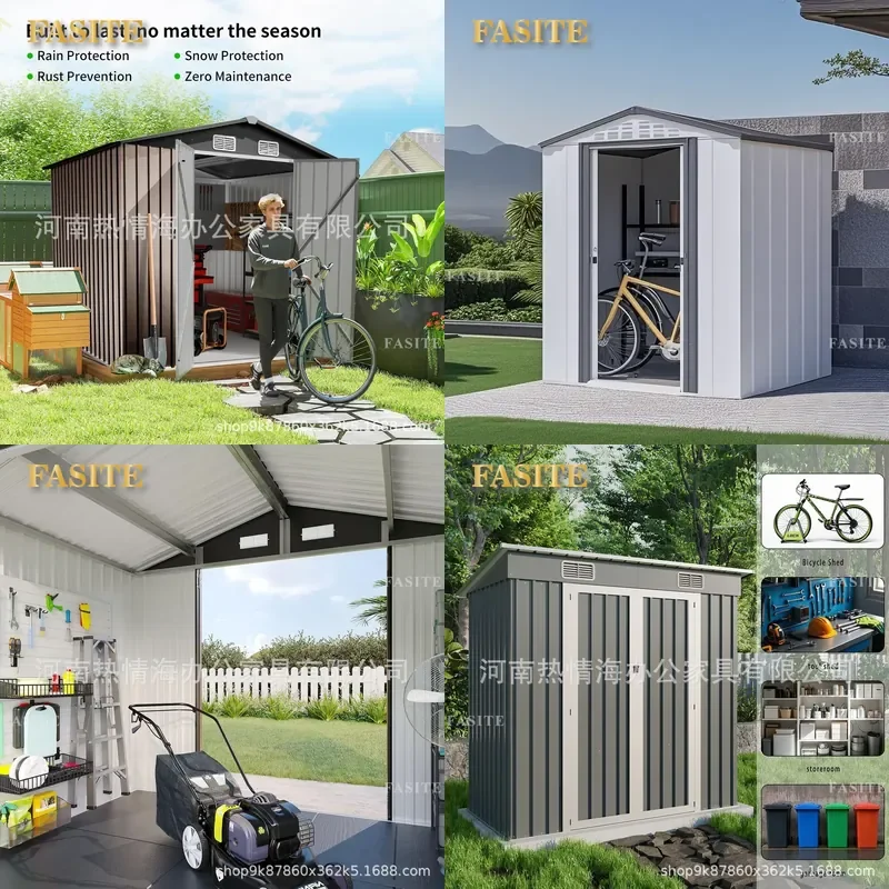For Outdoor Garden Tool Room Courtyard Storage Cabinet Simple Utility Shed Organizer Weatherproof Durable Space Saving