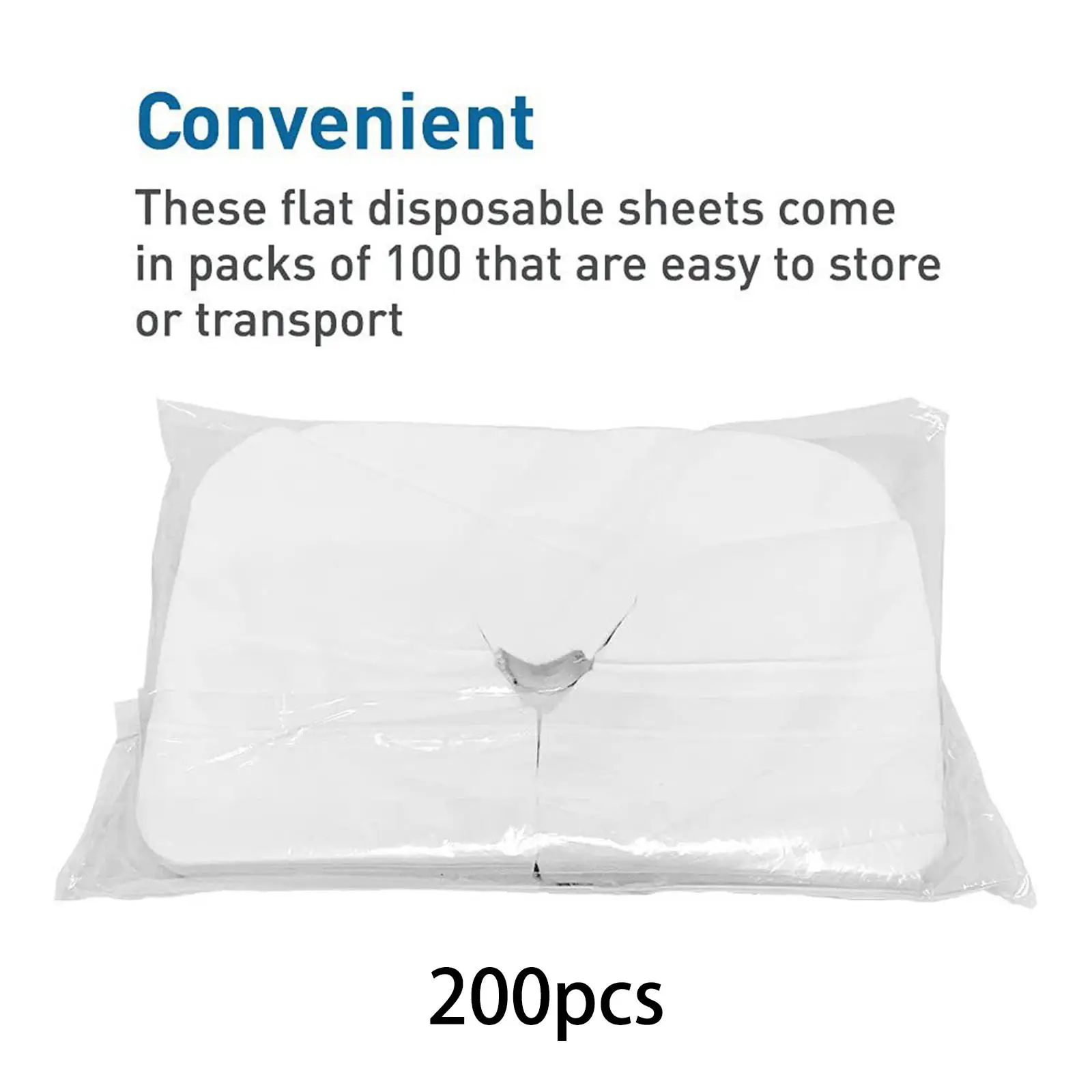 

200 Pieces Massage Headrest Covers, Face Cradle Covers, Face Rest