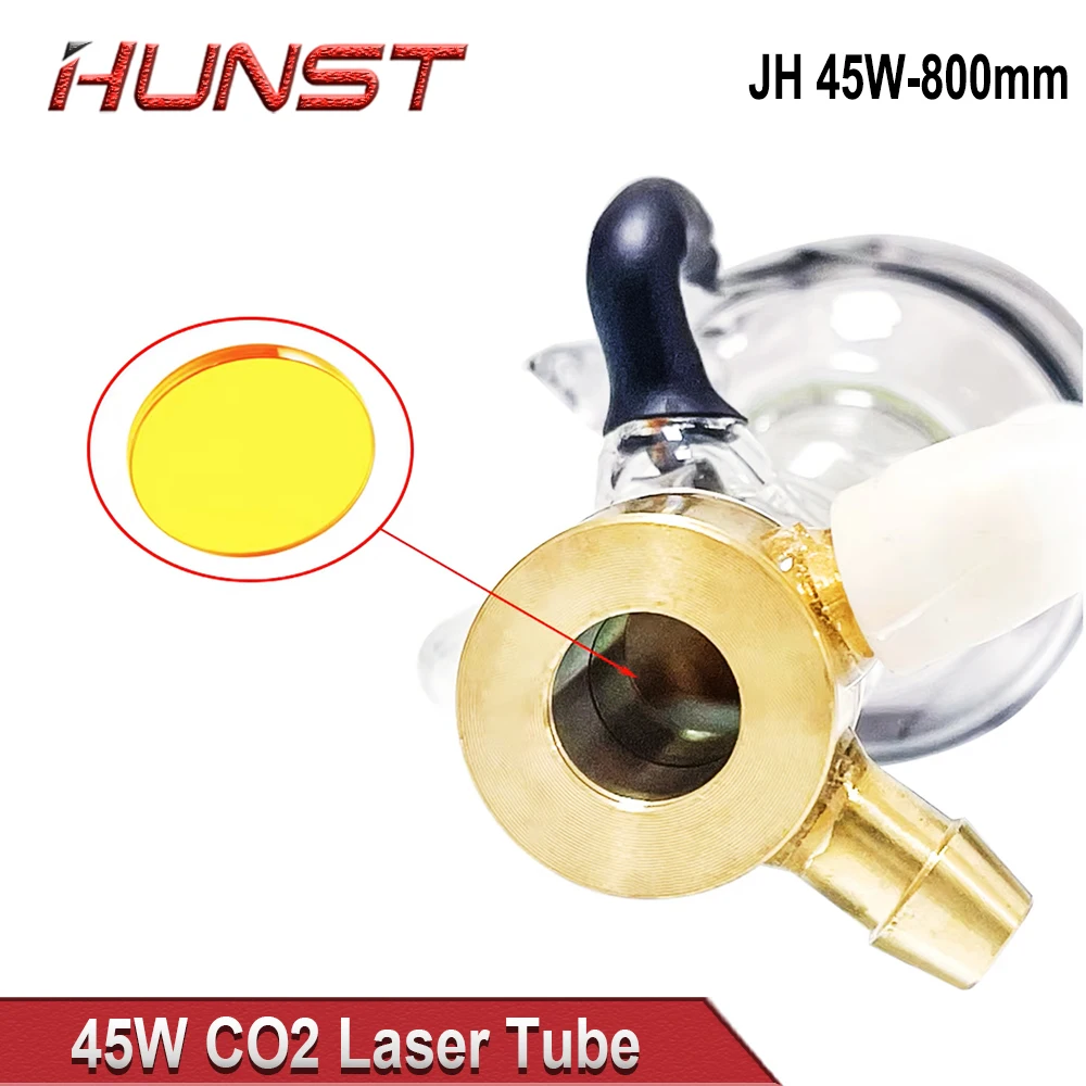 Tubo laser Co2 Hunst 40W com diâmetro de 50 mm e comprimento 700 mm adequado para máquina de gravação e corte