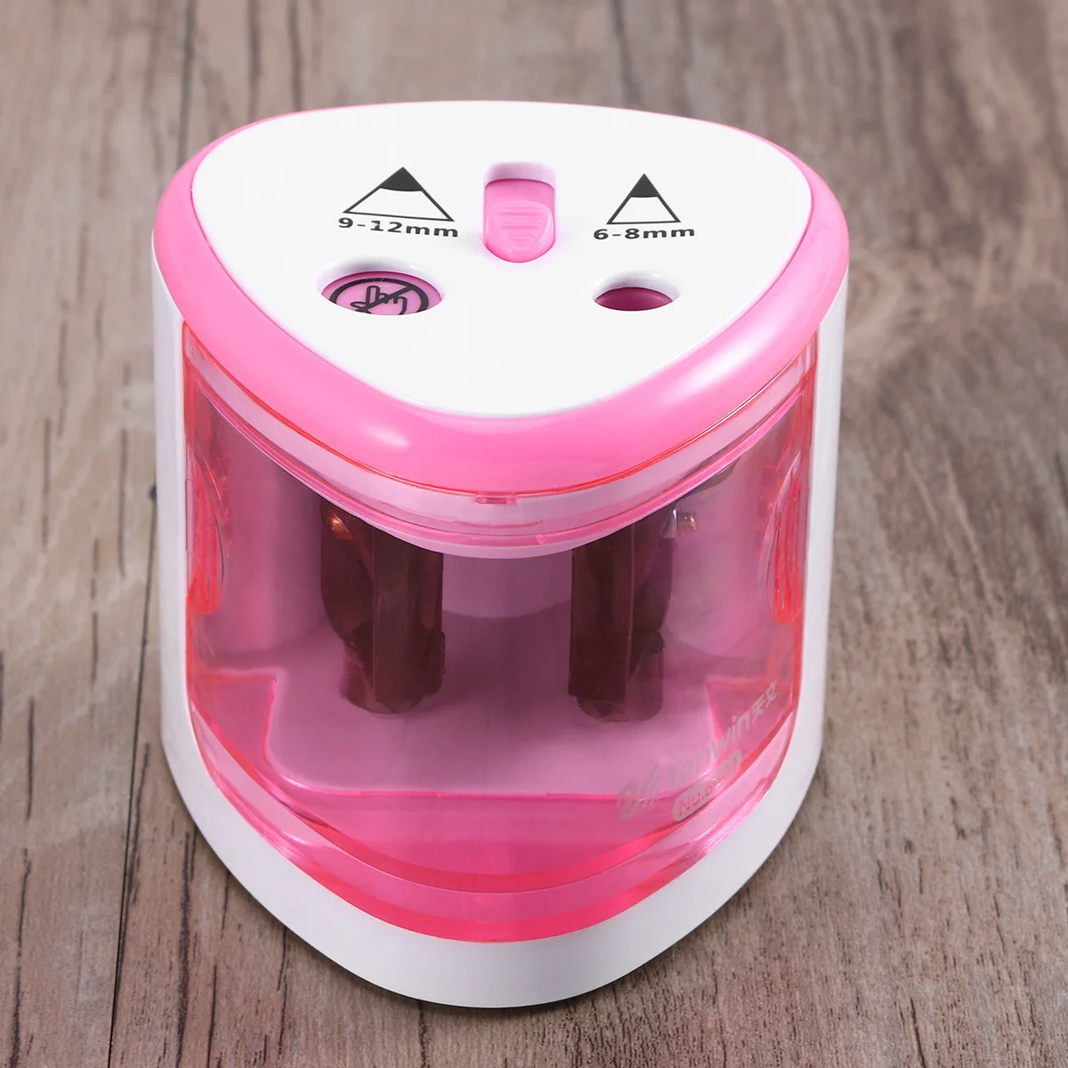 Temperamatite elettrico Temperamatite automatico a doppio foro per studenti artisti 6-12 mm Doppio formato resistente -5S Affilatura