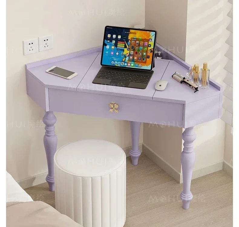 

Комод для спальни, угловой столик для макияжа, откидное ведро для макияжа, встроенный шкаф для хранения