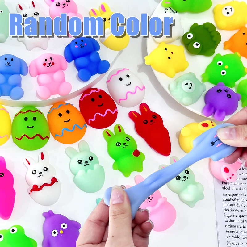 キッズパーティーギフト スクイーズおもちゃ かわいい動物の抗ストレスボール 握りおもちゃ 子供用 ストレス解消 ソフトで粘着性のある楽しいおもちゃ