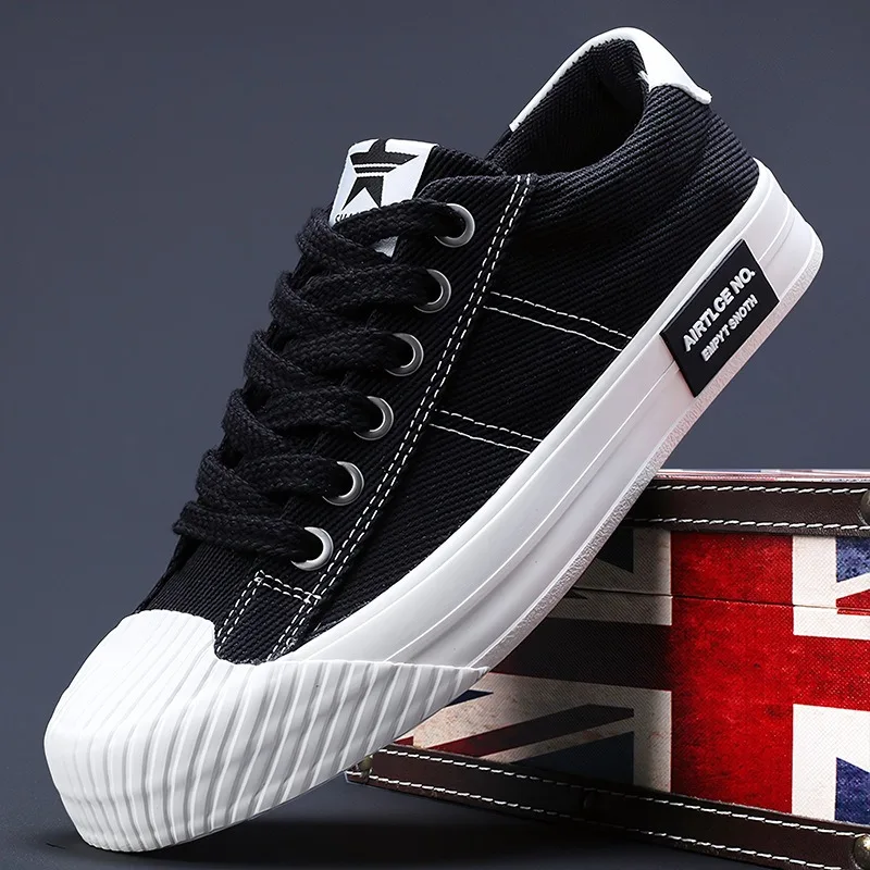 Men's Casual Shoes Classic Breathable Canvas Shoes Fashion Outdoor Sneakers for Men Lace Up Vulcanized Shoe Students Tenis Shoes