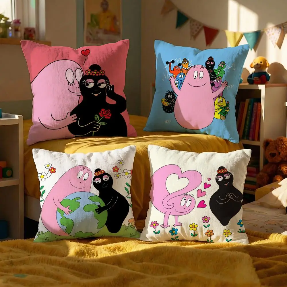 Cartoon Barbapapa Cushion Cover Decorative Cushions Covers C