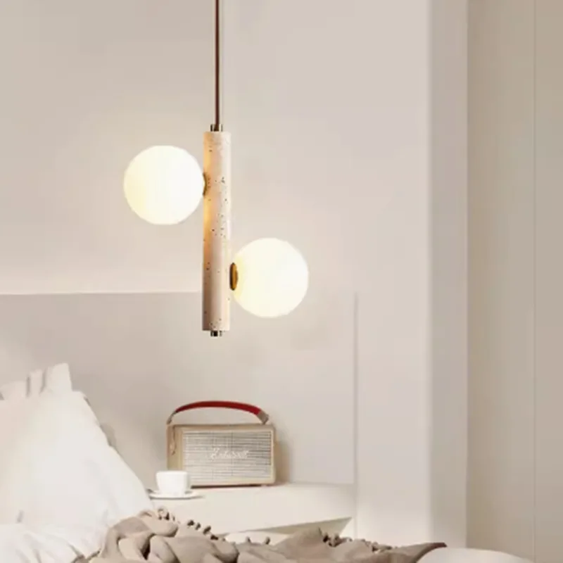 Cave Stone Led Pendant Lamp For Dining Room Kitchen Bedroom Bedside Living Room Decoration Modern Nordic Style Chandelier Light