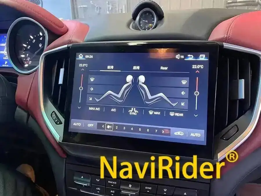 Android GPS Stereo 4G WiFi Head Unit Autoradio Multimedia Player für Maserati Ghibli 2014-2020 10,26 Zoll gebogener Bildschirm CarPlay – Detail 3