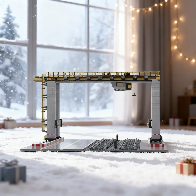 

3404pcs MOC Rail Mounted Crane City Trains Model Building Blocks Construction Christmas Gifts Toy Creative DIY Idea Brick Toys