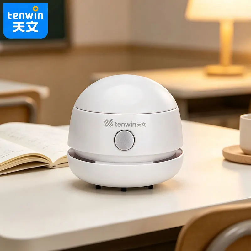 Tenwin Desktop vacuum cleaner-operates quietly-no disturbance during homework or study-compatible with desk - debris cleaning