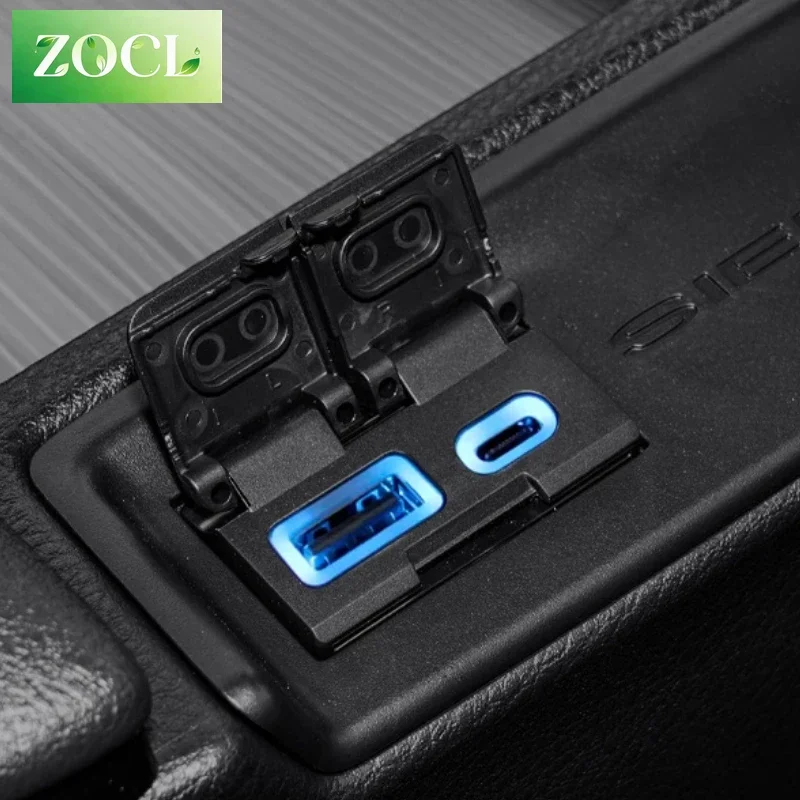 NewFor Toyota Sienna Granvia Fast Charging Module Modified Central Control TypeC To USB Charger Interior Accessories Modificatio