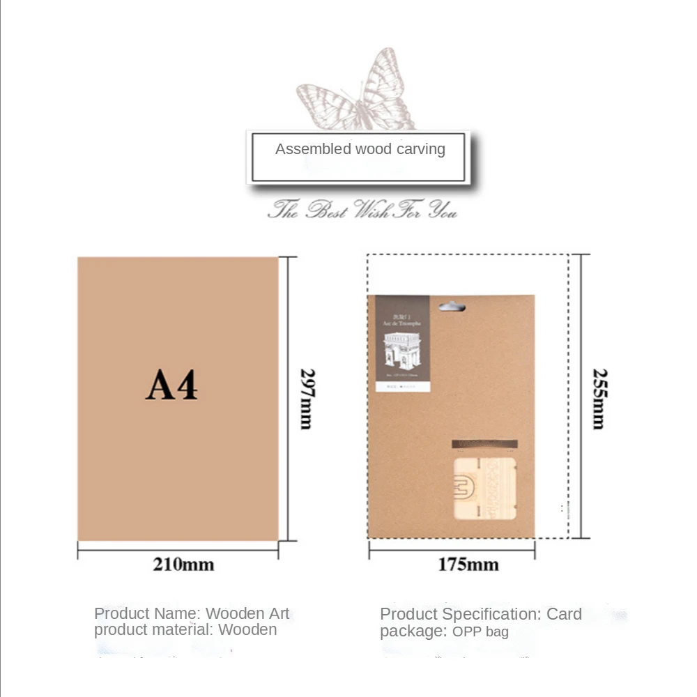 3d klasyczny samolot drewniane puzzle zabawki modele dzieci Montessori montaż cegieł budowlanych konstruktor cięcie laserowe papier rzemieślniczy