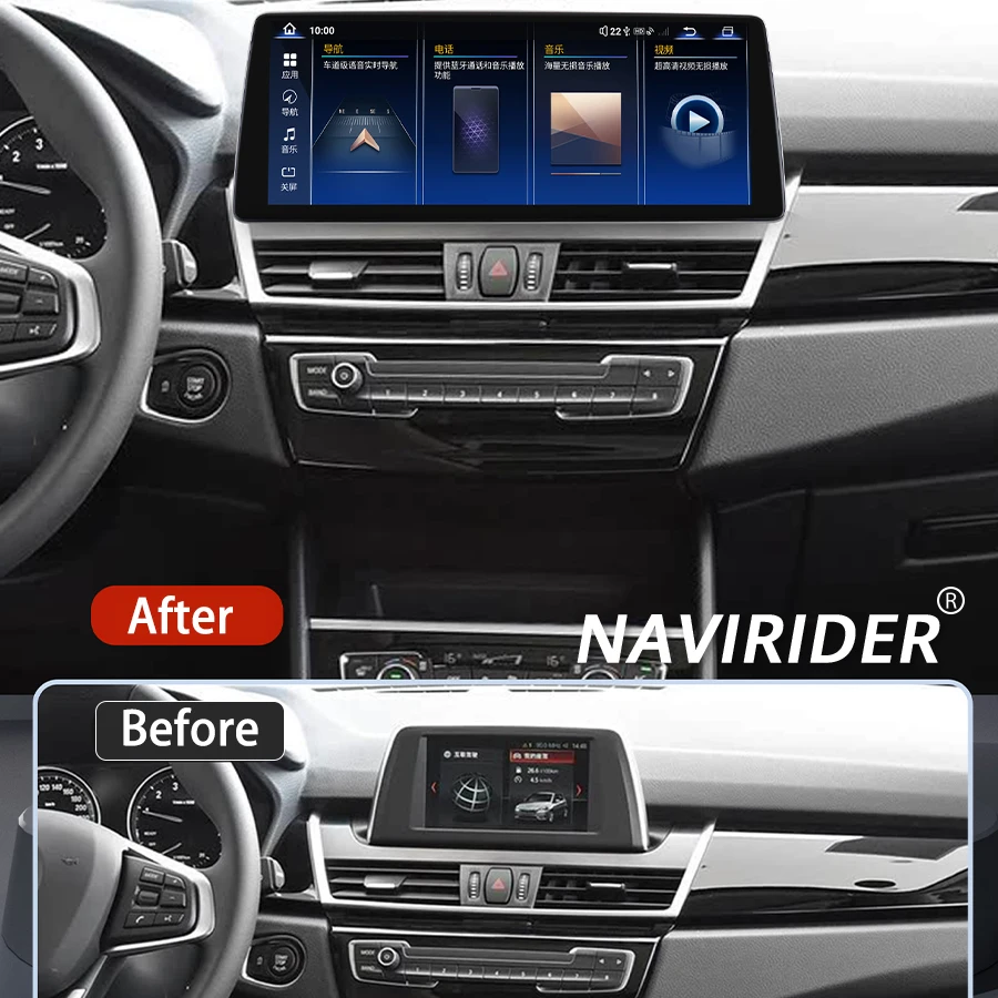 AHD Qled Screen 256GB Wireless CarPlay Stereo DSP Navi 12.8inch Radio Navirder Android 14 GPS For Bmw 2  F45 2018 Car Radio HU