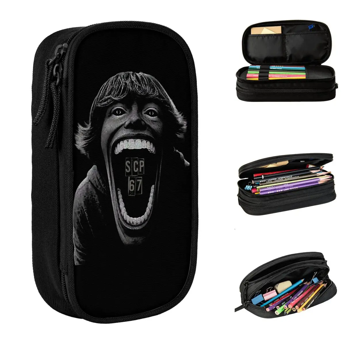 Cute Six Seven 6 7 Meme Design 67 Pencil Cases Pencilcases Pen Holder for Girls Boys Big Capacity Bags Office Zipper Stationery