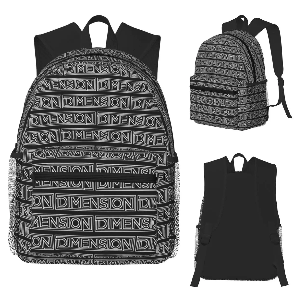 

Dimension Logo Festival Fanart Drum And Bass Fan Rave Art Backpack School Bag Hiking Travel Daypack Fashion Bookbag Shoulder Bag