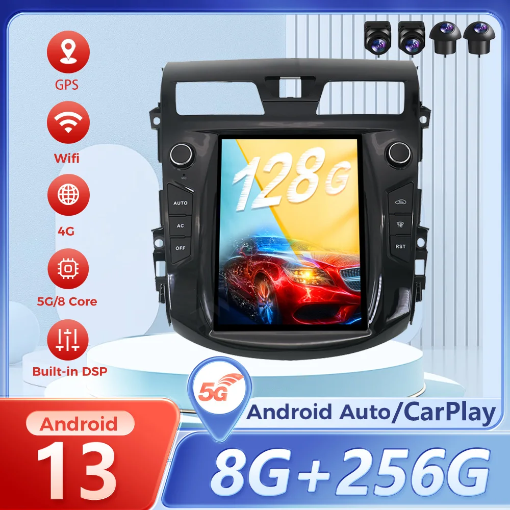 

10.4" Android 13 For Nissan Teana Altima 2013-2017 Android Auto Car Radio GPS Navigation CarPlay Multimedia Player PX6 Autoradio