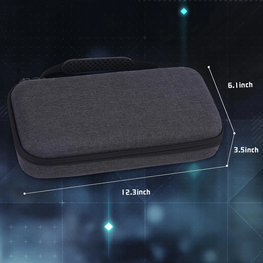 Carrying Case for Asus Rog Ally X Game Console Storage Bags Portable Travel Shell Hard EVA Oxford Cloth Shockproof Funda