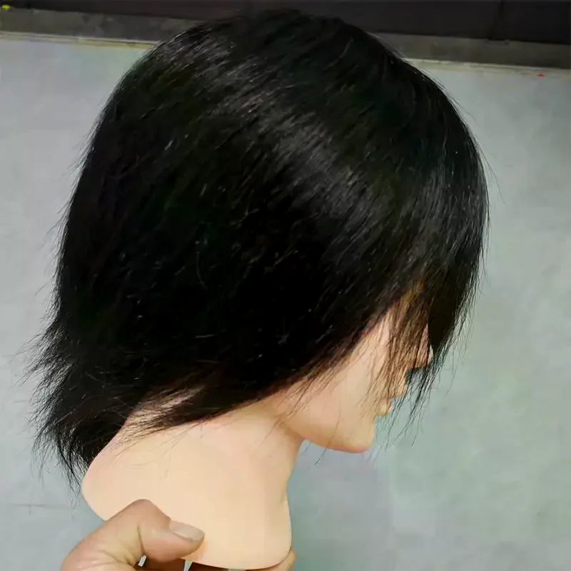1 Set Real Human Hair Mannequin Head With Free Clamp Stand For Hairdressing Trainees Practicing Cutting Bleaching Dyeing Permin