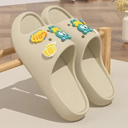 Summer Women Cloud Slippers Indoor Home Casual Soled Soft Cartoon Flip Flops Bathroom Non Slip Sandals Outdoor Beach Slides Shoe