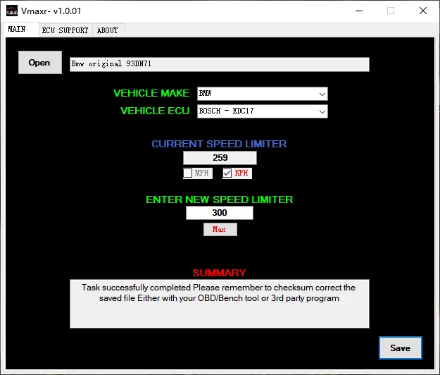 Vmaxr Vmax Off Software Unlock The Speed Limiter of Cars For VAG ALFA BMW FIAT HYUNDAI KIA OPEL SAAB Auto Vmax KM Change