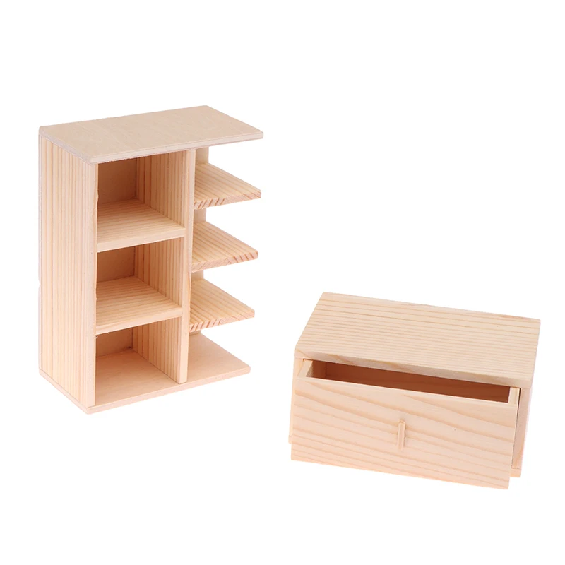 1:12 Dollhouse Miniature Locker Rack Bookcase Storage Box Jewelry Box Small Items Box Furniture Kitchen Living Room Model Decor