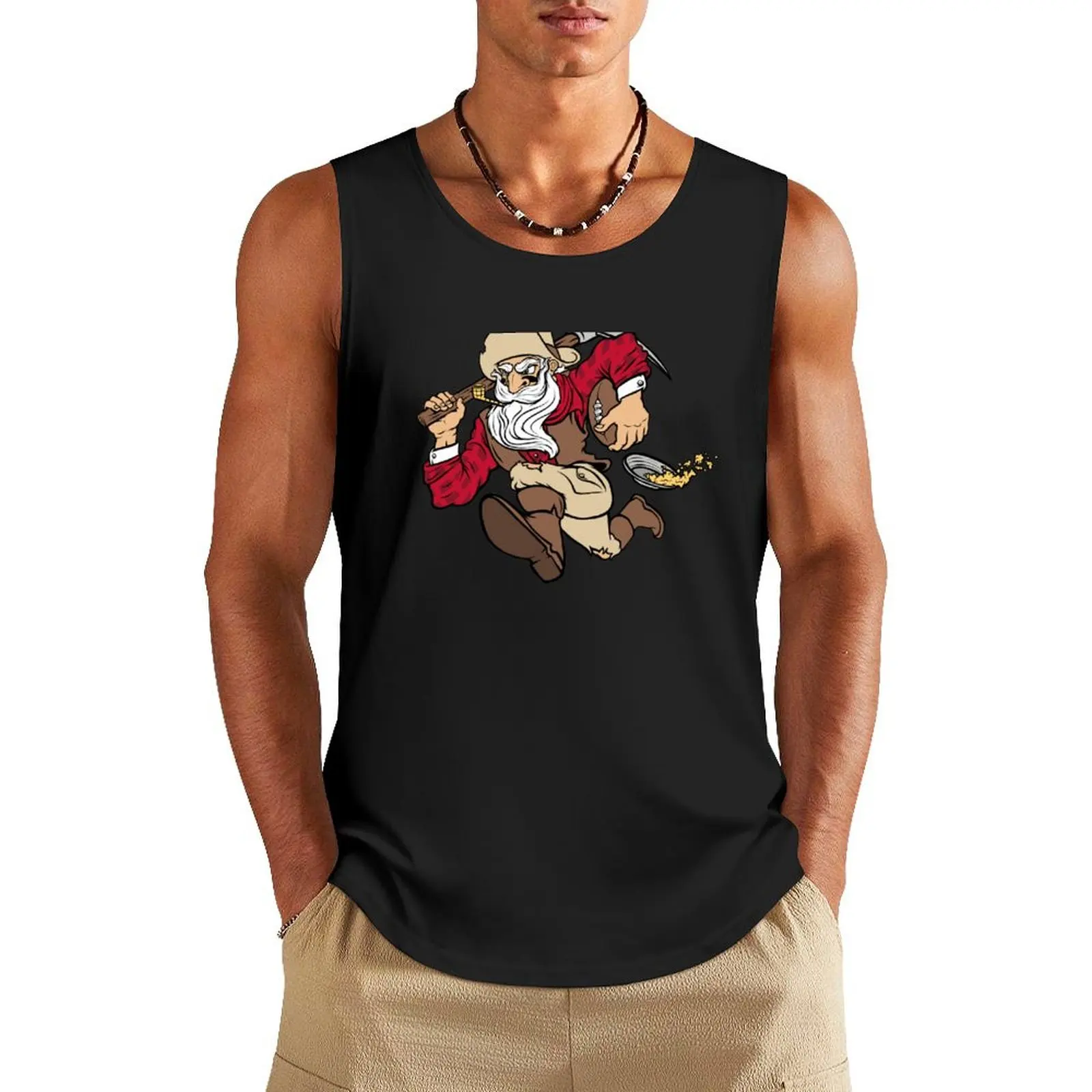 

San Francisco 49ers Miners Gold Rush Tank Top Men's gym vests for men