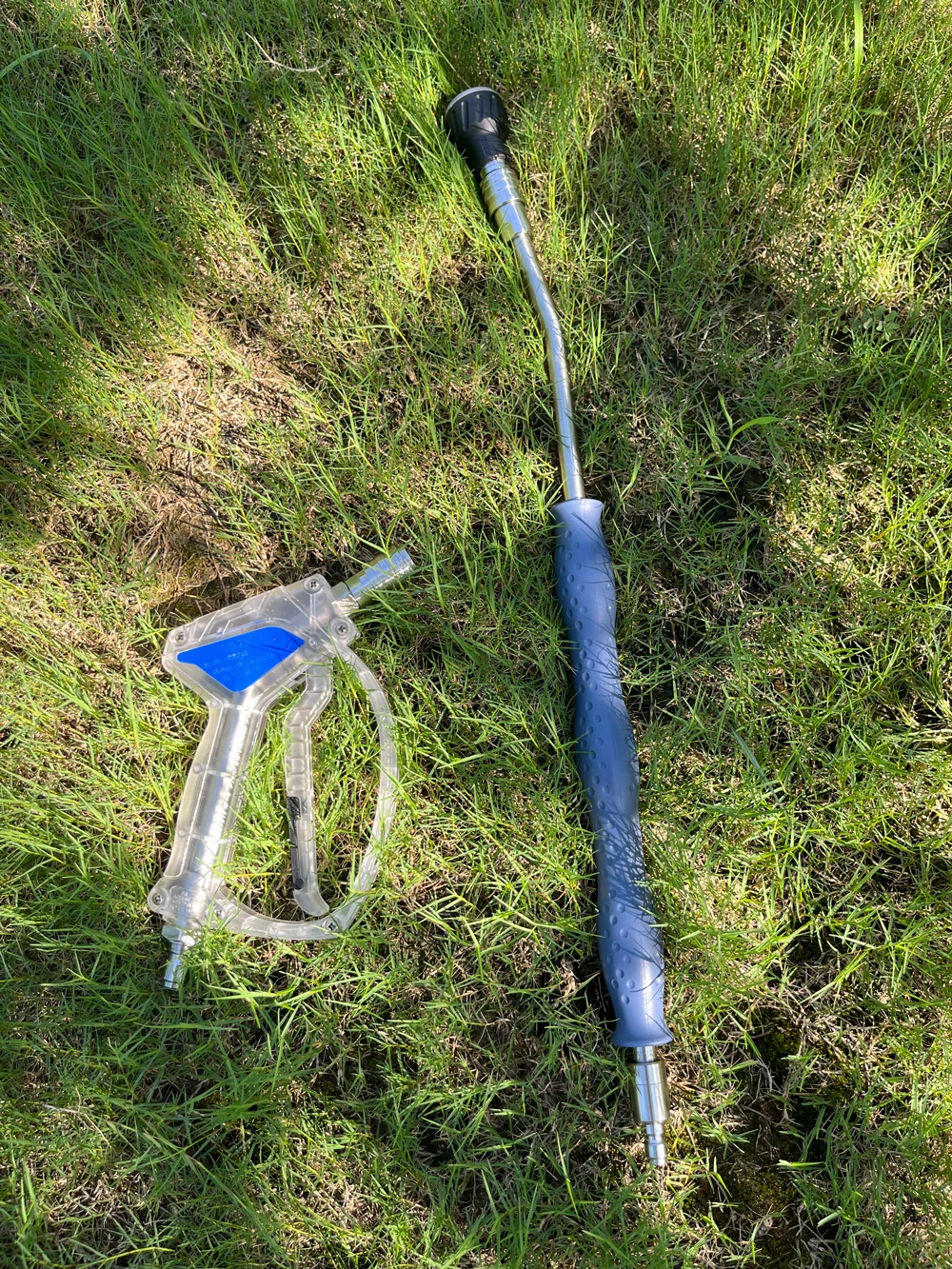 High-Pressure Washer 55 cm Seamless Extension Pole, 304 15° Elbow, Automatic Female Connector, 360° Anti-Tangle Male Connector image 6