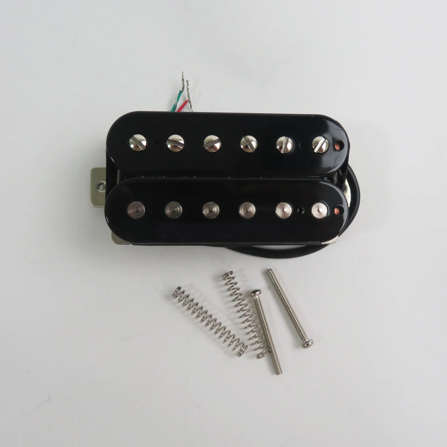 Pastilla de guitarra eléctrica de doble bobina Alnico 5, alta calidad, negro/cebra