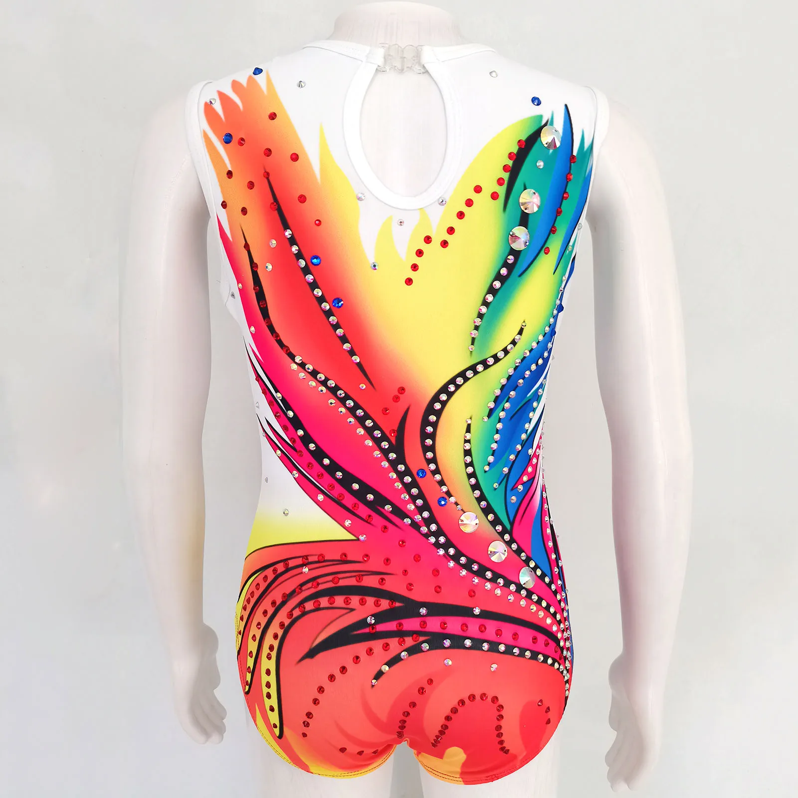 LIUHUO Customized Rhythmic Gymnastics Leotards Girls Women Colorful Dance Wear Competition Unitards BD502