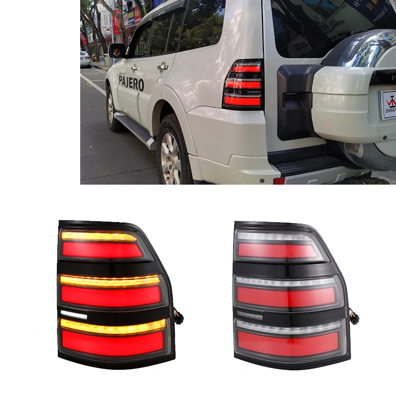 

Заводской светодиодный задний фонарь Zhengwo для Mitsubishi Pajero 2006-2020 года с анимацией запуска DRL, задний фонарь с тормозным указателем поворота