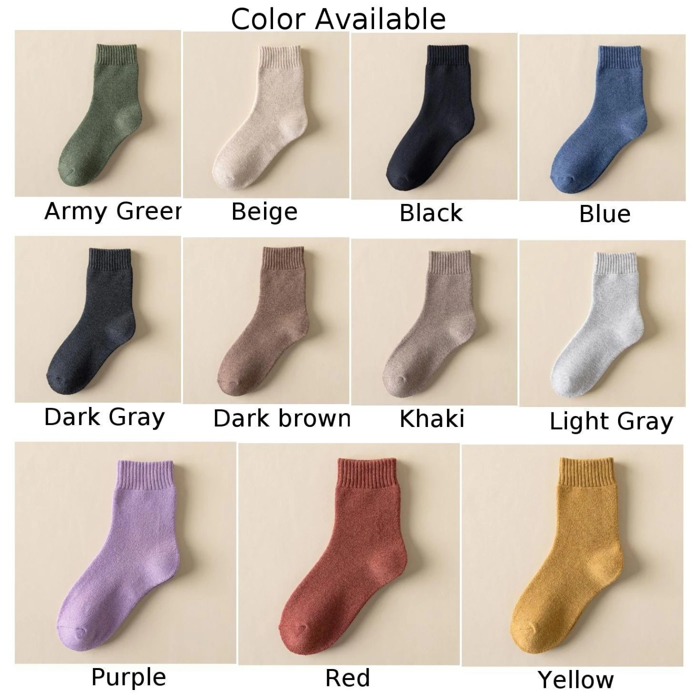 COZY ในร่ม Plush ถุงเท้าในร่มขนแกะถุงเท้าชั้น Plush Home Sleep ถุงเท้าสีต่างๆบ้านผ่อนคลายใช้