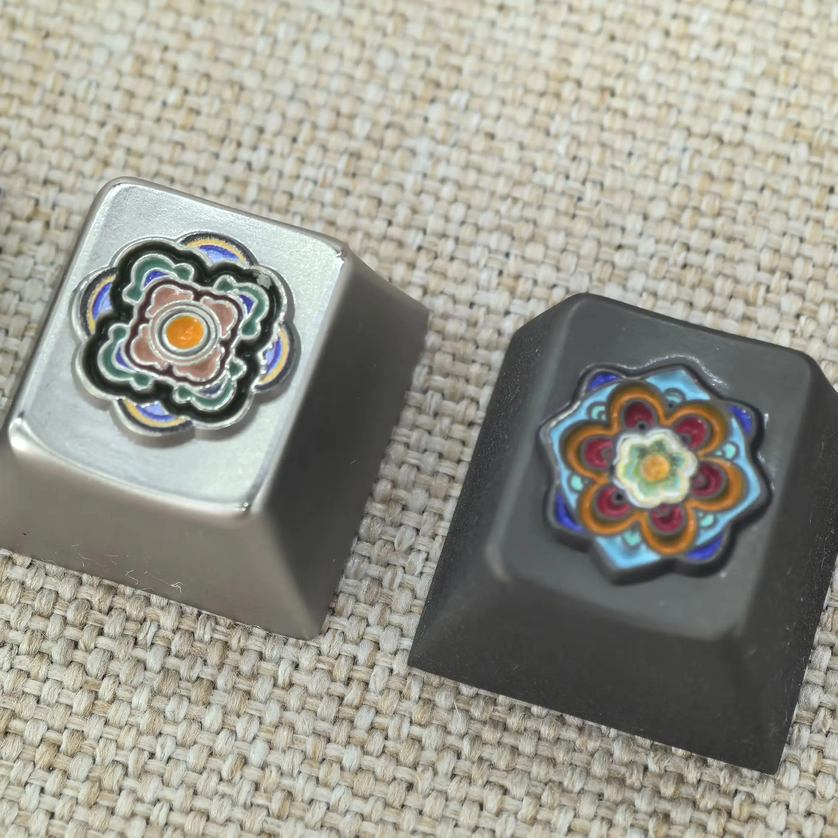 

MAIMOOO Metal Keycap Personalized Key Supplement Retro R4 Cherry Zinc Alloy Silver Gun Gray Matte Diy Gaming Keyboard Keycap