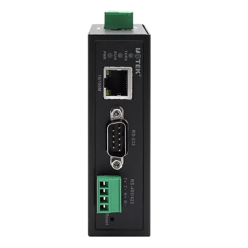 10/100M Ethernet to 1 Port RS-232/485/422 Serial Device Server Support MCP VCOM Virtual Serial Port UT-6801A