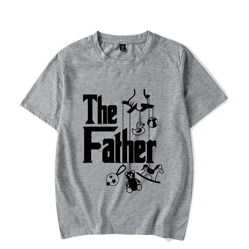 Homme Oversized T Shirt Graphic Tees The Father Funny Father's Day T-Shirt for New Dad First Time Dad Classic T Shirt for Men