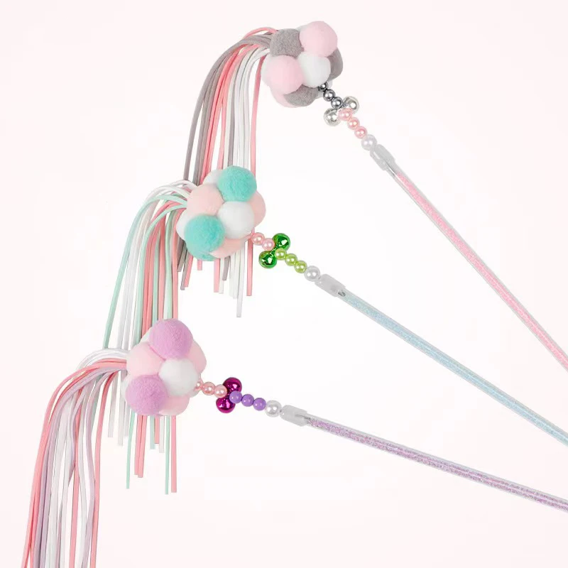 

New cat plush 2023 new cat toy 40cm acrylic rod fairy cat cudgel