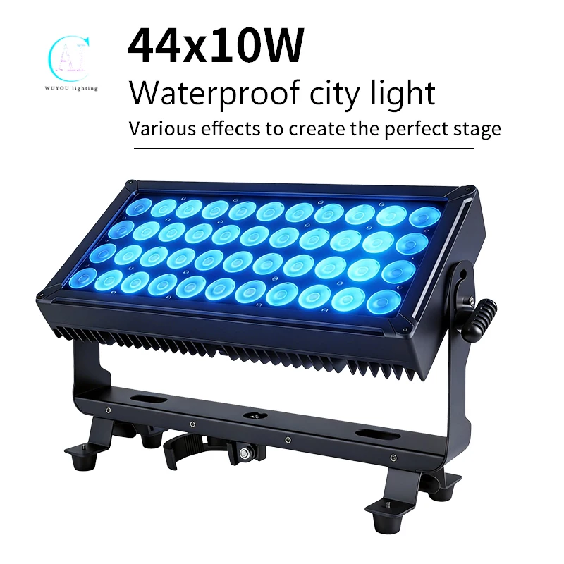 AICPOSE 44x10W Light RGBW Outdoor IP65 Wash Lights Pixel control Brightness Lighting For DJ Disco Wedding DMX512