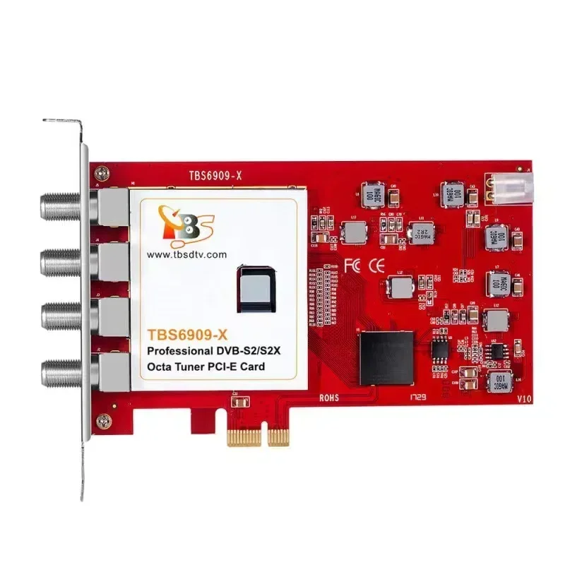 TBS 6909X Professional DVB-S2/S2X Octa Tuner PCI-E Card TBS 6909-X  FTA Satellite Signal