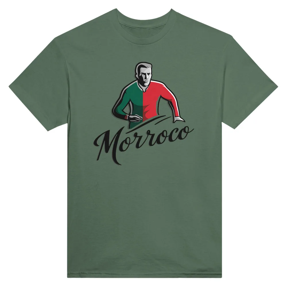 Moroccan Morroco Football Inspired Design T Shirt