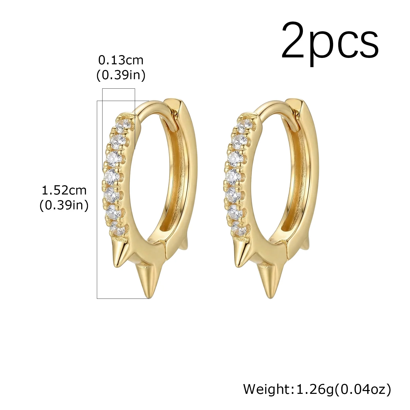 Kreative Gothic Punk Nieten Herz Creolen, Edelstahl Geometrische Piercing Ohrringe, Einzigartiger cooler Schmuck für Party