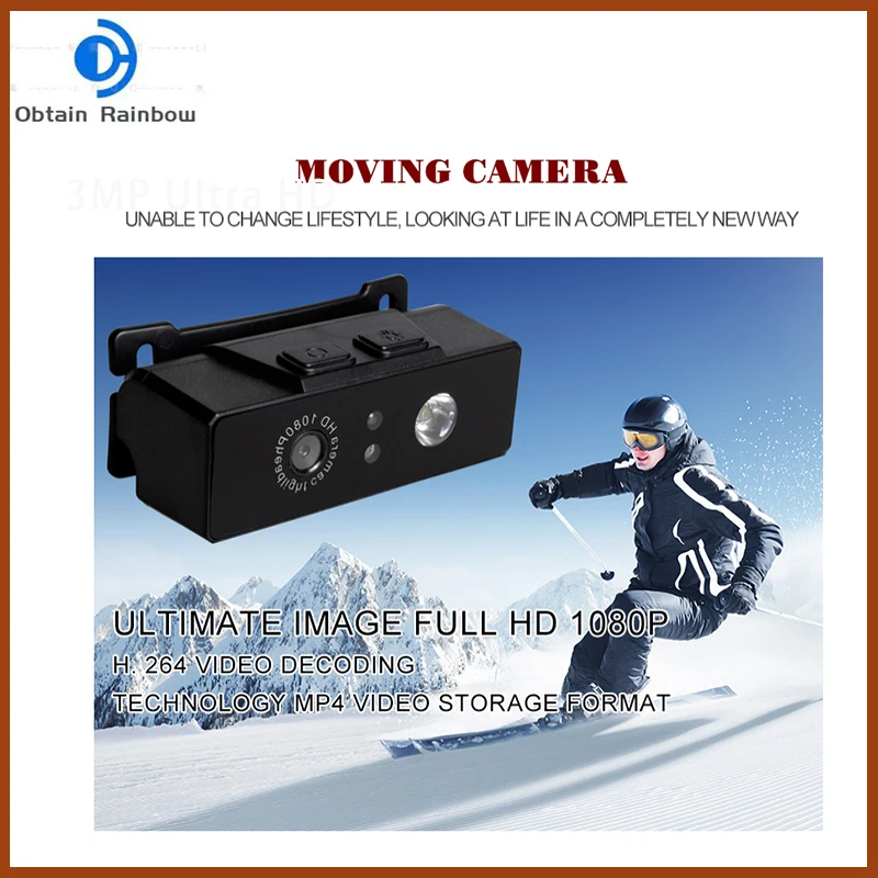 HD 1080P Headlight Recorder Inspection Camera Lighting Intelligent 2 Million Camera Headlight Sports Camera