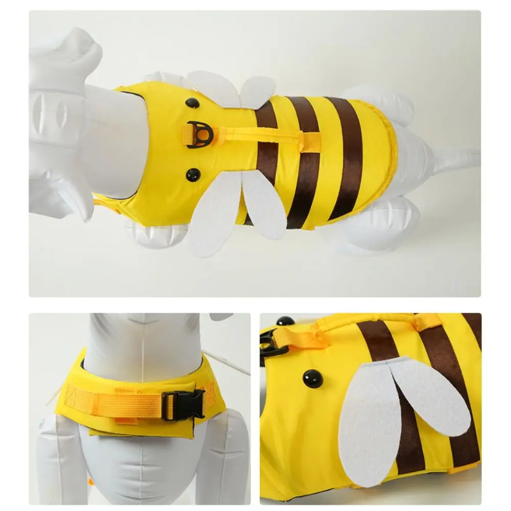 Little Bee Pet Dog Life Jacket Breathable Soft Summer Swimwear Clothes Adjustable Pet Life Vest Harness For Dogs Cats view 4