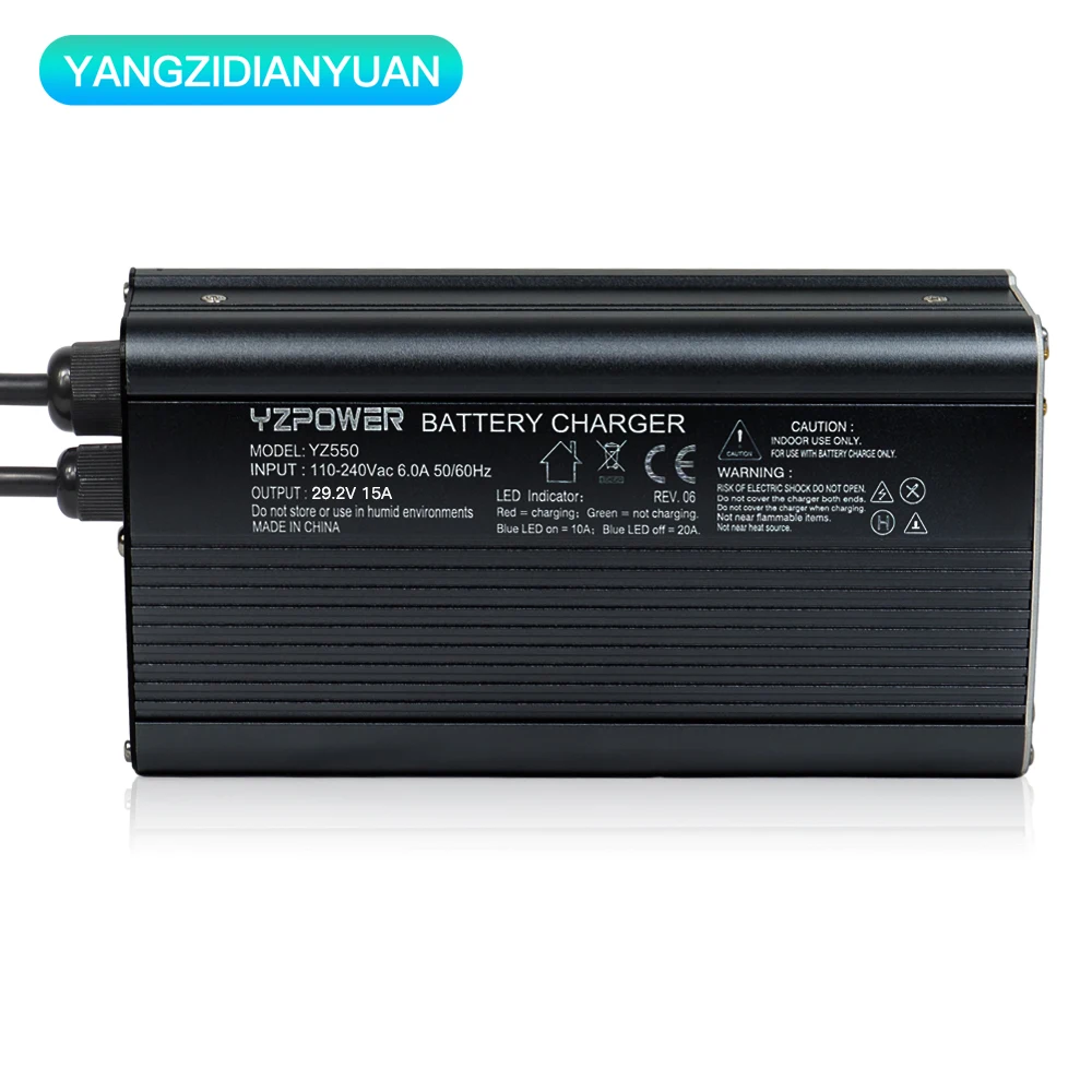 شاحن LiFePO4 مع شاشة عرض ، شاحن بجهد واحد ، حزمة LiFePO4 ، شحن سريع عالمي ، 1500 V ، 8S ، 24V