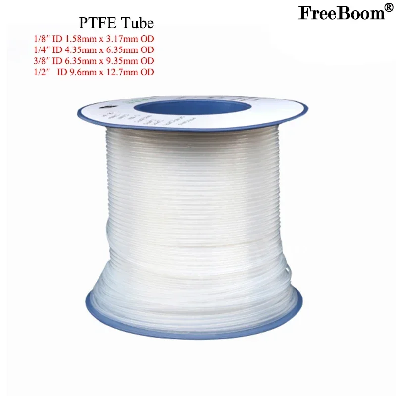 1~10m PTFE Tube 1/8′′ 1/4′′ 3/8′′ 1/2′′ Insulated Rigid Capillary F4 Pipe Clear High Low Temperature Resistant Transmit Hose 3KV