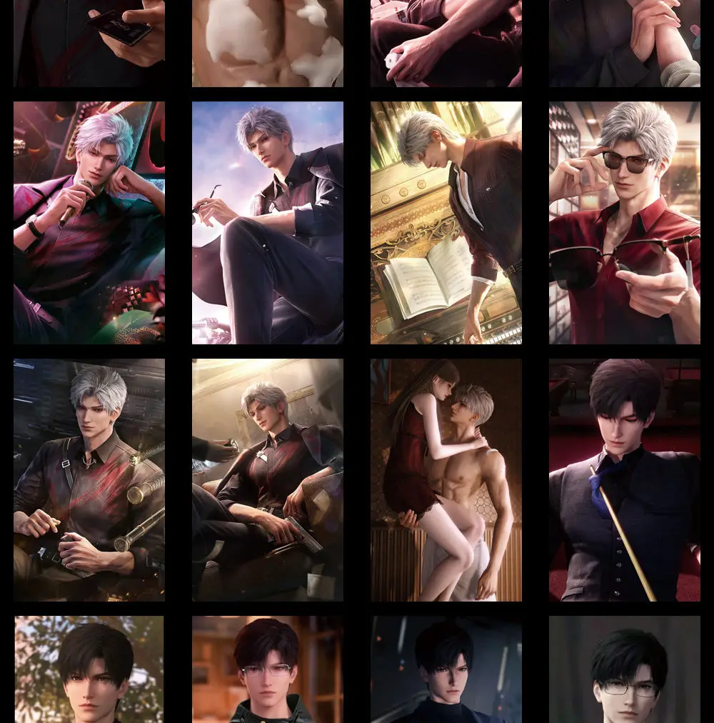 100 шт., аниме «Любовь и глубокое пространство», Силус Рафейэль, лазерная ломо-карта, фотокарточка HD, маленький альбом, фотокарточки для фанатов, коллекция открыток