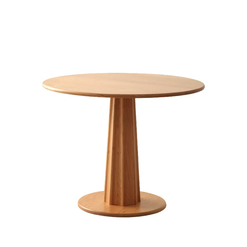 

Tianchi round table, Nordic solid wood round dining table, simple casual dining table, dining room