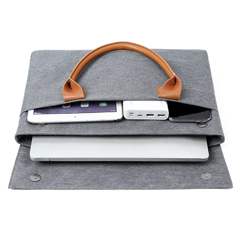 Custodia per Laptop borsa da lavoro portatile da 15.6 "borsa da lavoro per Organizer per documenti borsa da lavoro per uomini e donne pacchetto di File sottile e semplice