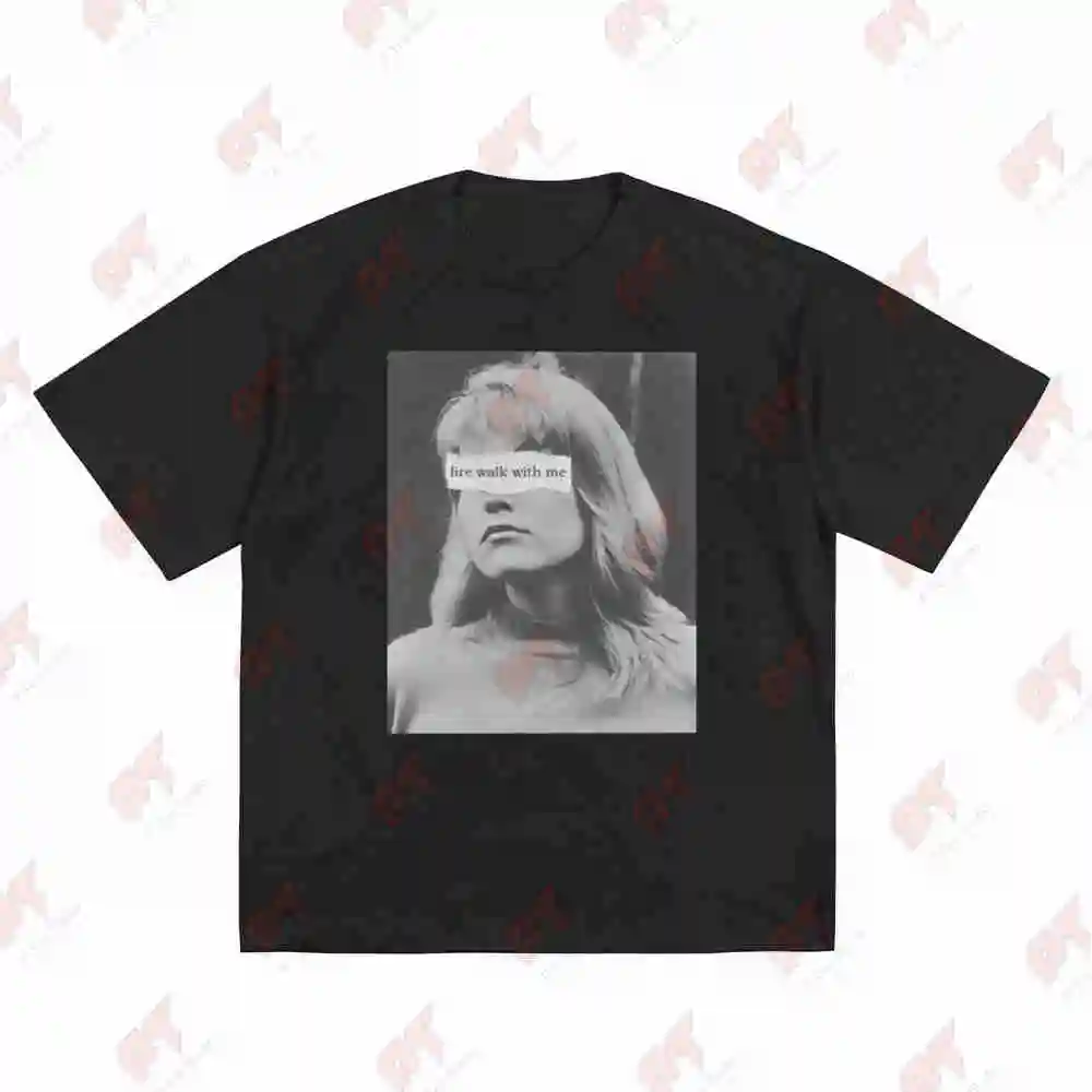 Fire Walk With Me Laura Palmer Twin Peaks Short Sleeve Tee 100% Cotton T-Shirt