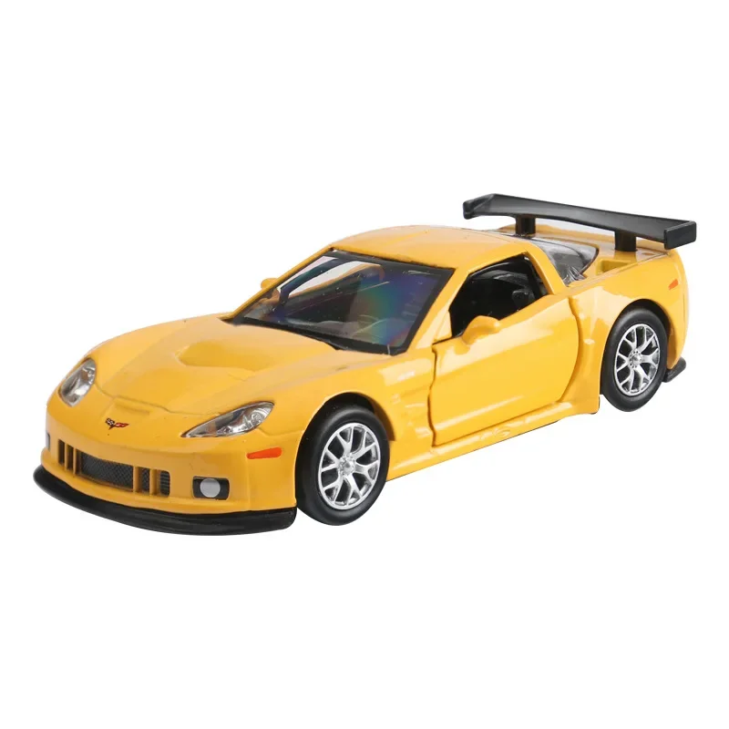 1:36 Chevrolet Corvette C6R hohe Simulation exquisite Druckguss Spielzeug fahrzeuge Auto Styling Sportwagen Legierung Modell Spielzeug zurückziehen