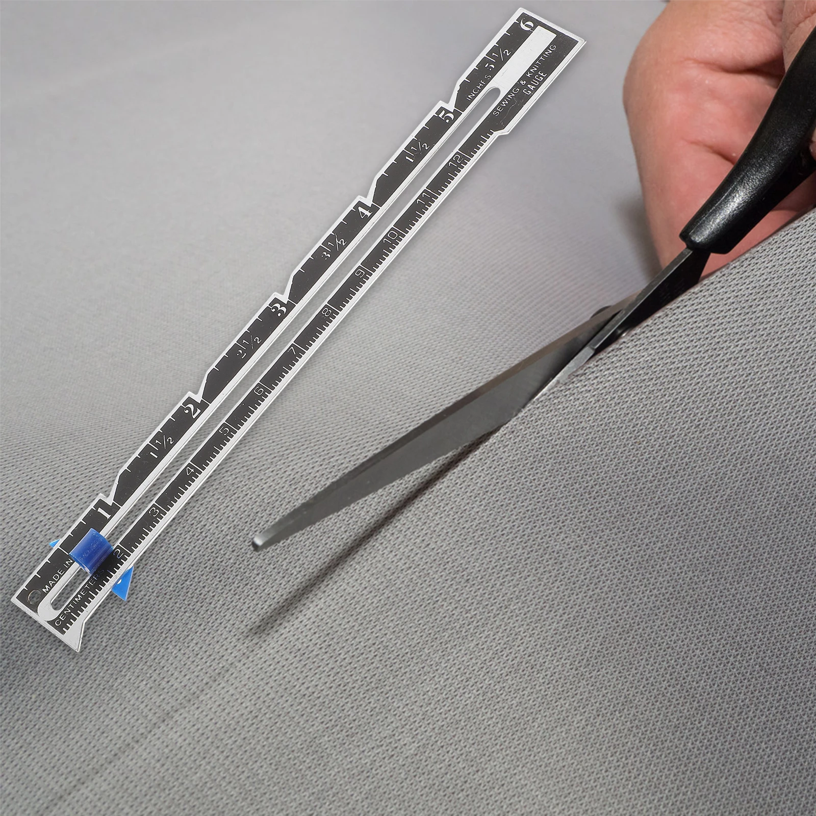 

8Pcs Quilting Ruler Sewing Gauge Button Sliding Gauge Fabric Measuring Tool for Beginner Sewing Supplies Knitting Craft