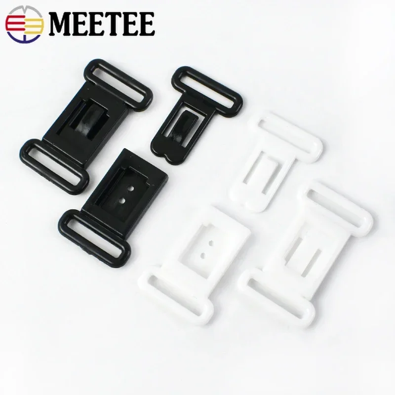 

50/100/200Sets 12.5mm Plastic Buckles Adjustable Bra Strap Clip Connect Clasp Bikini Tape Release Buckle DIY Sewing Accessories