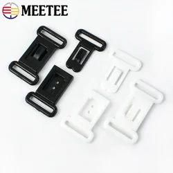 50/100/200Sets 12.5mm Plastic Buckles Adjustable Bra Strap Clip Connect Clasp Bikini Tape Release Buckle DIY Sewing Accessories